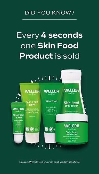 One Skin Food product sells every 4 seconds.